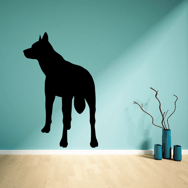 Image of Back Turned Wolf Decal