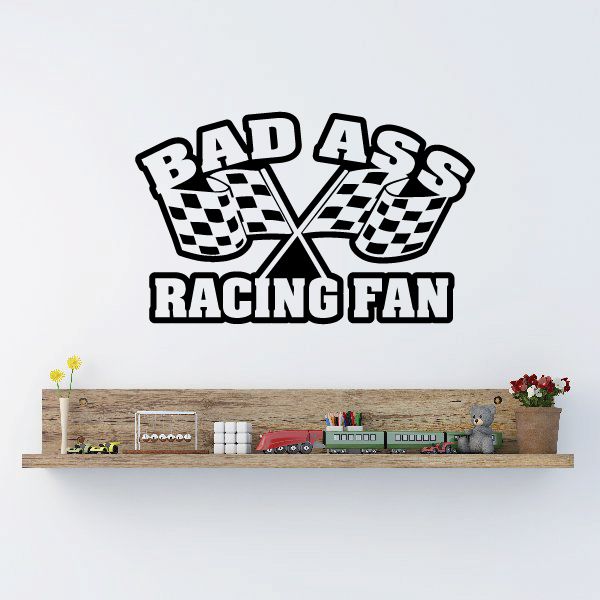 Image of Bad Ass Racing Fan Decal