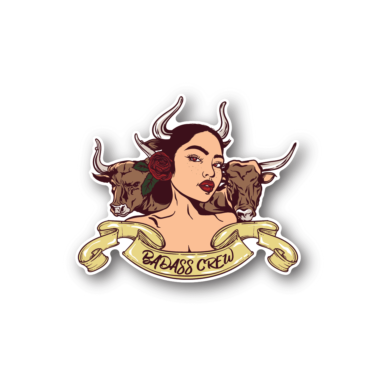 Image of Badass Crew Bull Sticker