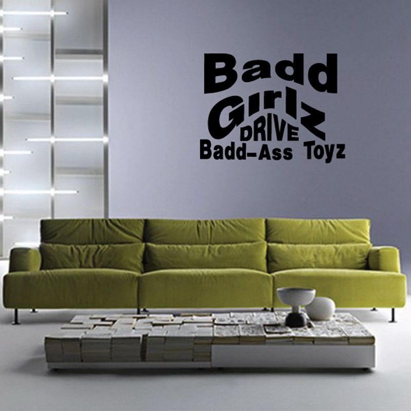 Image of Badd Girlz Drive Badd Ass Toyz Decal