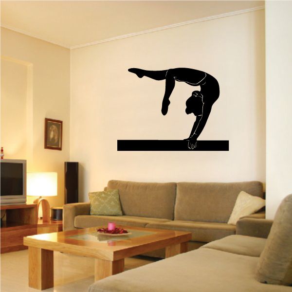 Image of Balance Beam Gymnast Decal