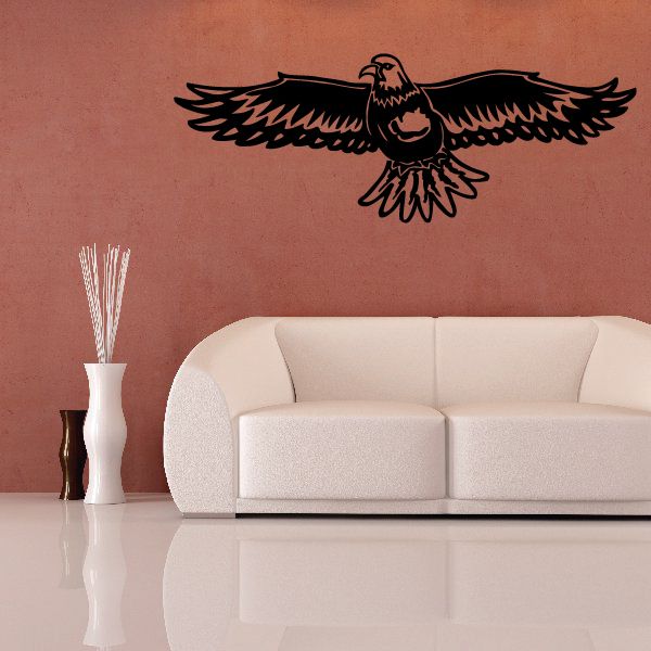 Image of Bald Eagle Spread Wings Decal