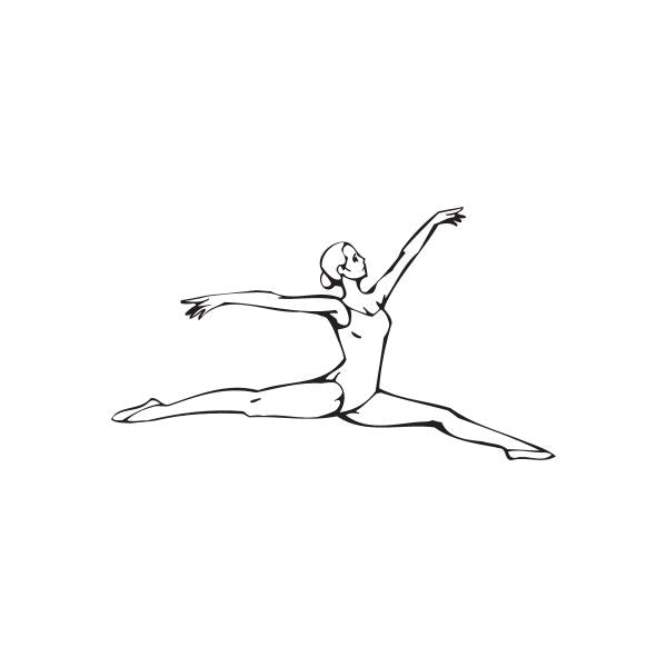 Image of Ballet Ballerina Dance Wall Decal - Vinyl Decal - Car Decal - DC 108