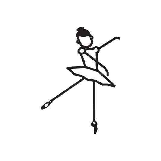 Image of Ballet Girl Dancing Decal