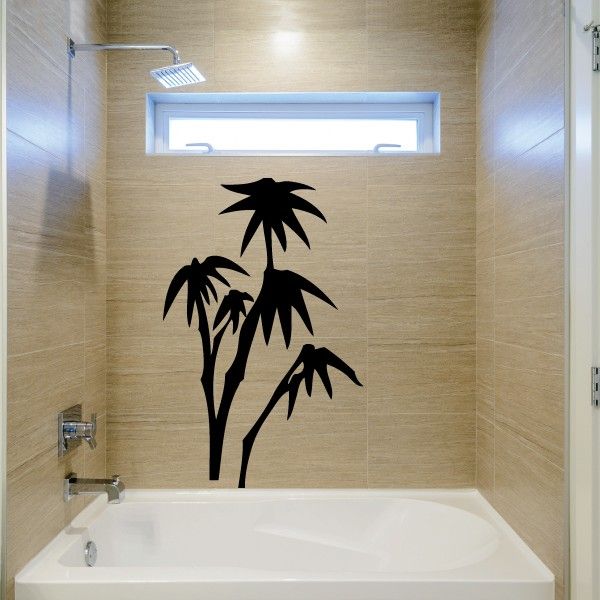 Image of Bamboo Plant and leaves Decal