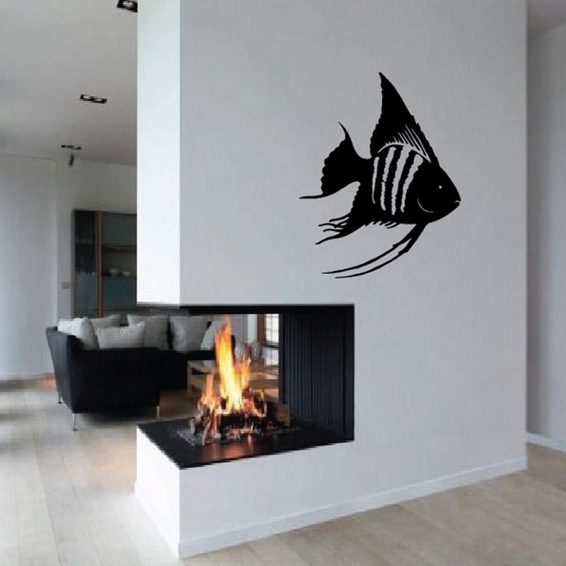 Image of Banded Angel Fish Decal