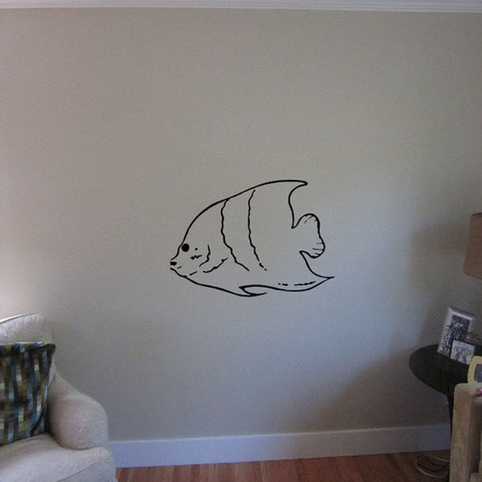 Image of Banded Butterfly Fish Decal