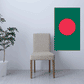 Bangladesh flag sticker: green rectangle with red circle emblem