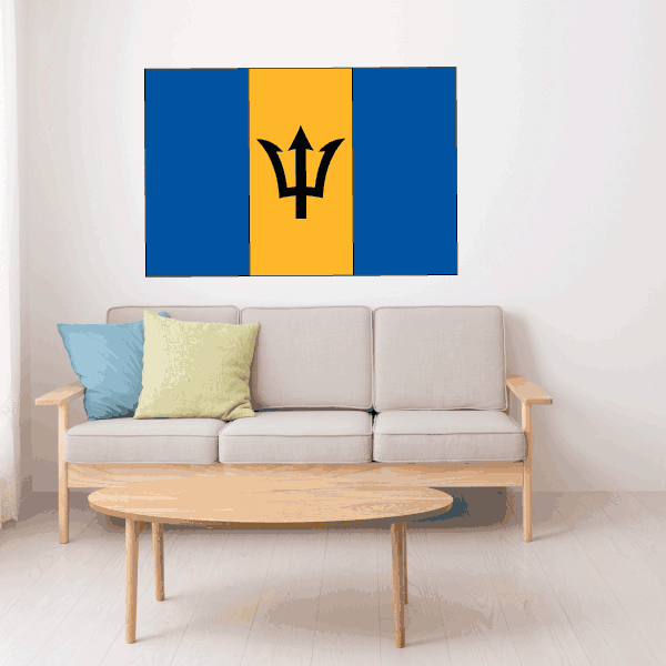 Image of Barbados Flag Sticker