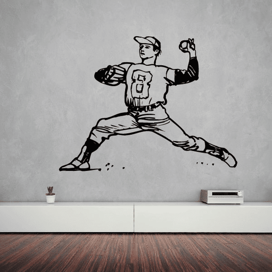 Image of Baseball Pitcher Decals