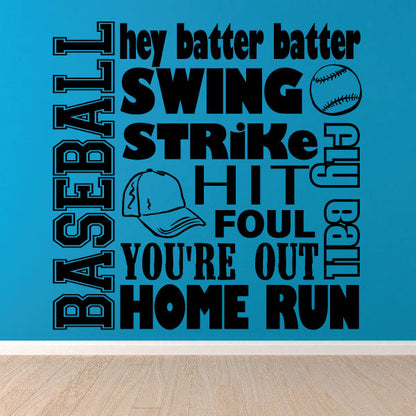 Image of Baseball Quote Decals