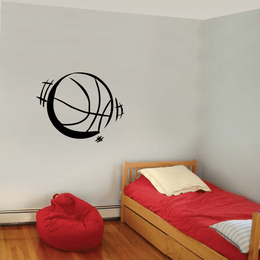 Image of Basketball Ball Bouncing Decal