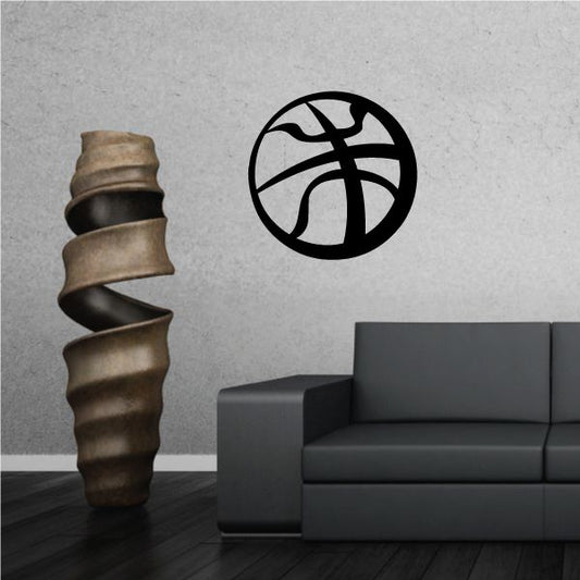 Image of Basketball Ball Simple and Bold Decal