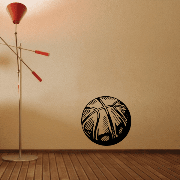 Image of Basketball Ball Textured Decal