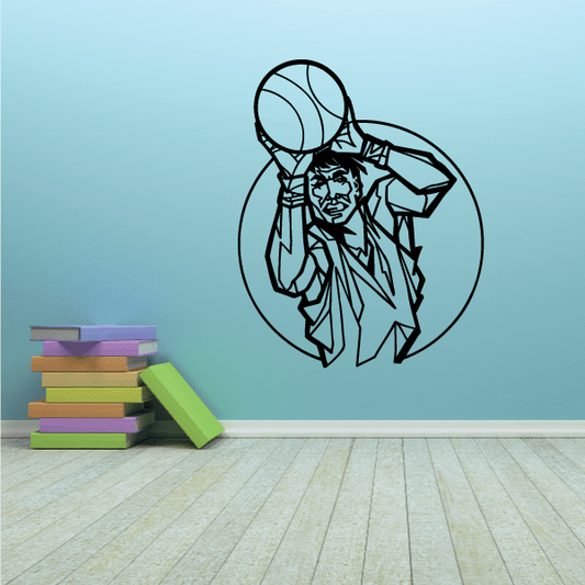 Image of Basketball Detailed Player Ball Toss Decal