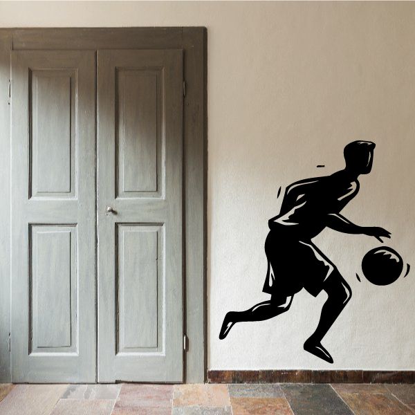 Image of Basketball Dribble Running Decal