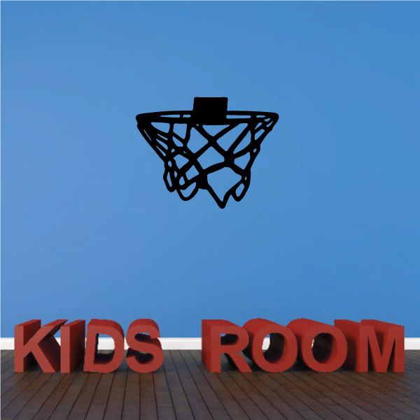 Image of Basketball Hoop and Net Decal