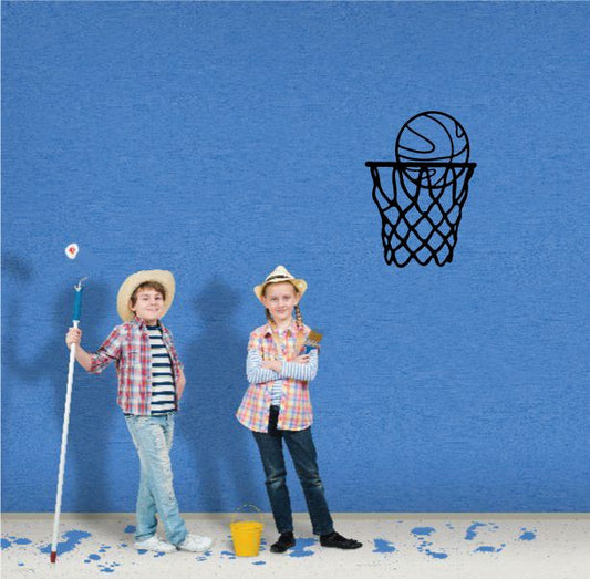 Image of Basketball Hoop Net Decal