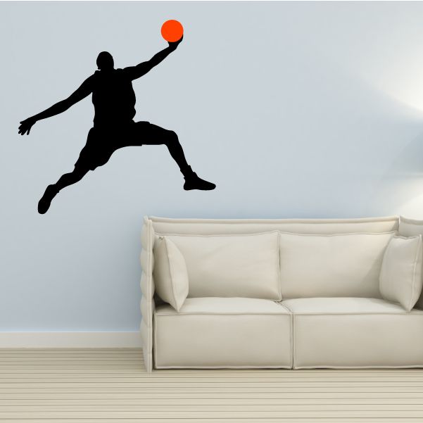 Image of Basketball Leap Toss Decal