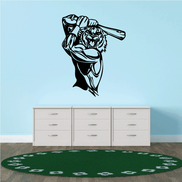 Image of Basketball Mascot Tiger Decal