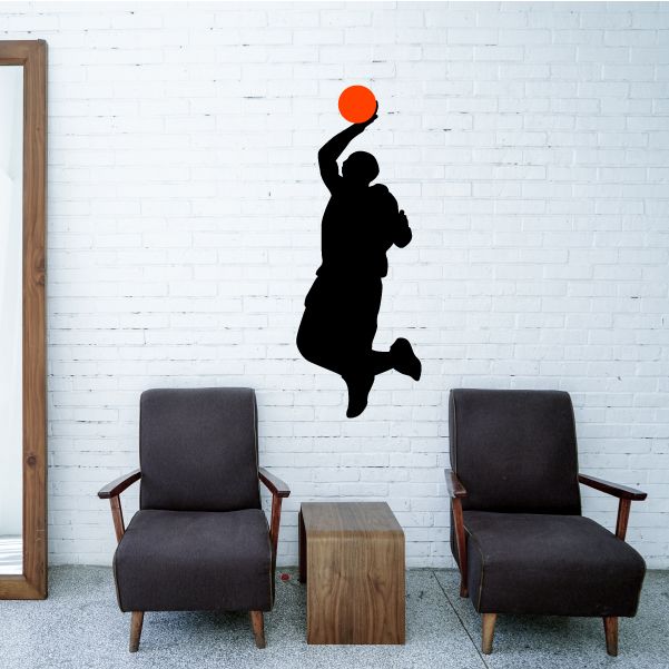 Image of Basketball Mid Air Hand Dunk Decal