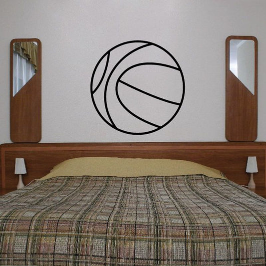 Image of Basketball Outlined Decal