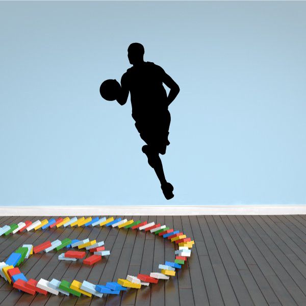 Image of Basketball Player Attentive Dribble Decal