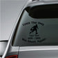 Car window memorial decal: basketball player silhouette with “Until The Day” and “We Meet Again”