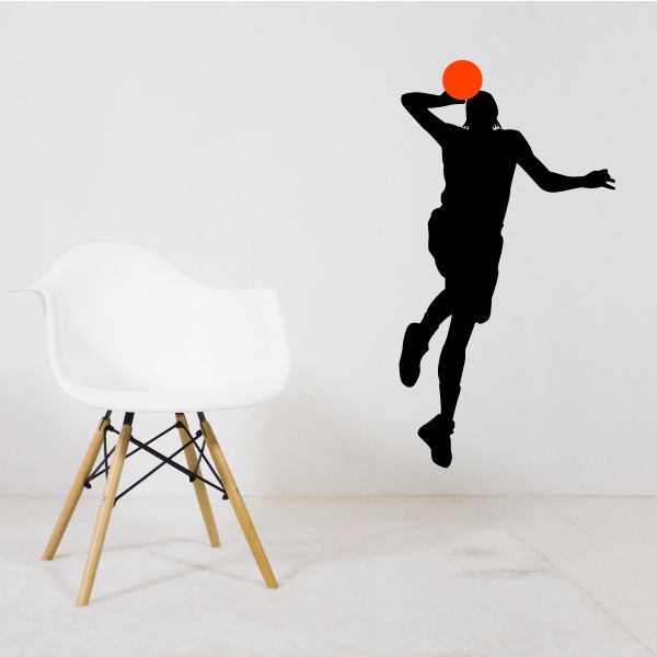 Image of Basketball Single Hand Toss Decal