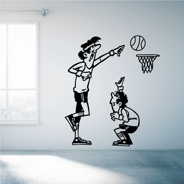 Image of Basketball Wall Decal - Vinyl Decal - Car Decal - Bl032