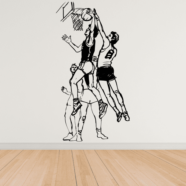 Image of Basketball Wall Decal - Vinyl Decal - Car Decal - Bl034