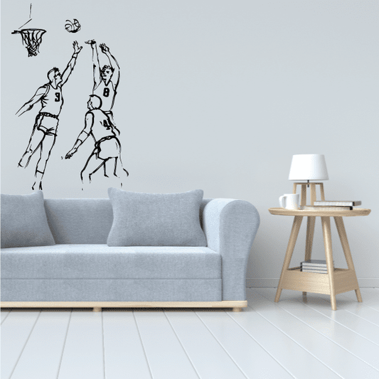 Image of Basketball Wall Decal - Vinyl Decal - Car Decal - Bl035