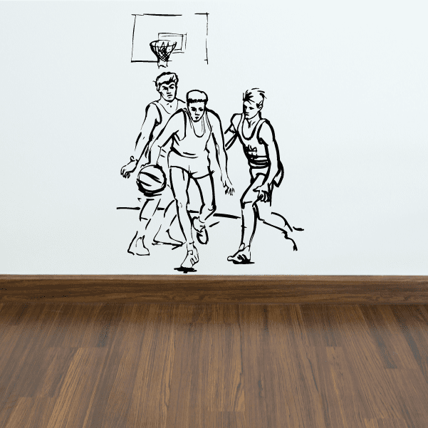 Image of Basketball Wall Decal - Vinyl Decal - Car Decal - Bl036