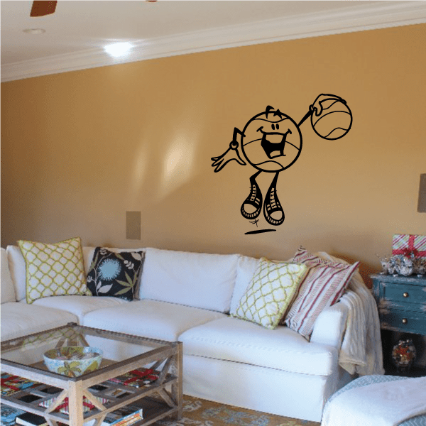 Image of Basketball Wall Decal - Vinyl Decal - Car Decal - Bl040