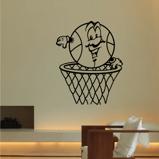 Image of Basketball Wall Decal - Vinyl Decal - Car Decal - Bl041