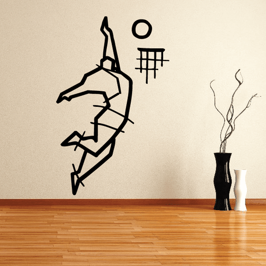 Image of Basketball Wall Decal - Vinyl Decal - Car Decal - Bl047