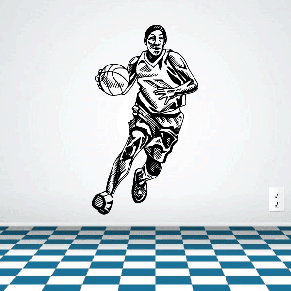 Image of Basketball Wall Decal - Vinyl Decal - Car Decal - CDS003