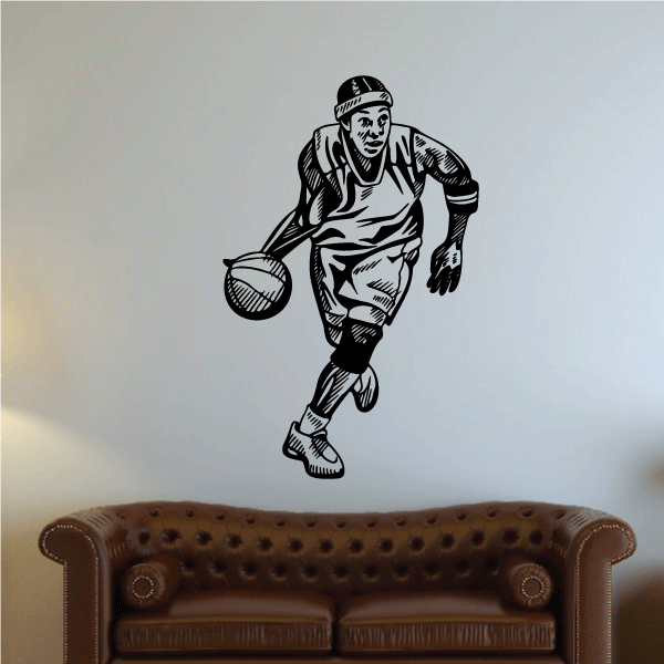 Image of Basketball Wall Decal - Vinyl Decal - Car Decal - CDS005