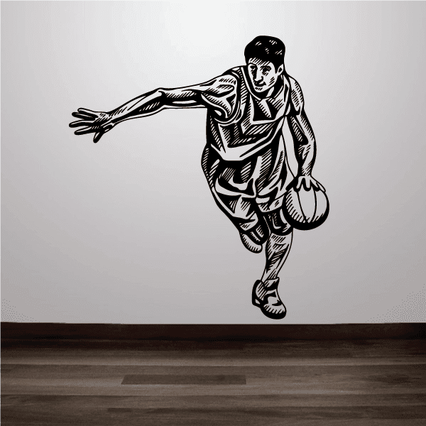 Image of Basketball Wall Decal - Vinyl Decal - Car Decal - CDS006