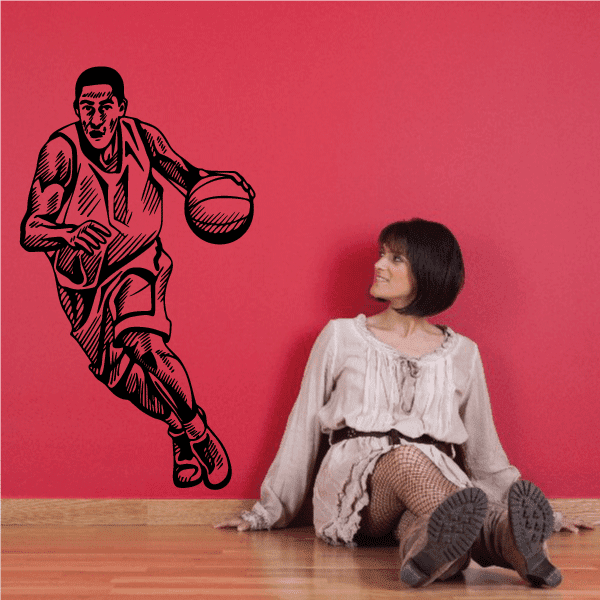 Image of Basketball Wall Decal - Vinyl Decal - Car Decal - CDS007