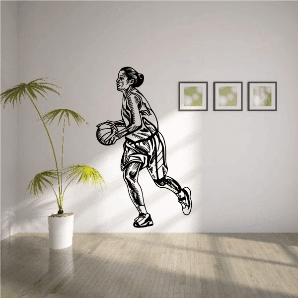 Image of Basketball Wall Decal - Vinyl Decal - Car Decal - CDS009