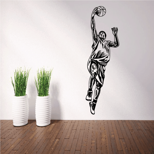 Image of Basketball Wall Decal - Vinyl Decal - Car Decal - CDS010