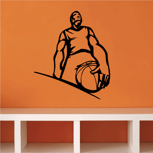 Image of Basketball Wall Decal - Vinyl Decal - Car Decal - CDS016