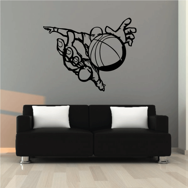 Image of Basketball Wall Decal - Vinyl Decal - Car Decal - CDS019