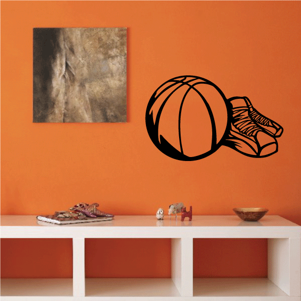 Image of Basketball Wall Decal - Vinyl Decal - Car Decal - CDS021