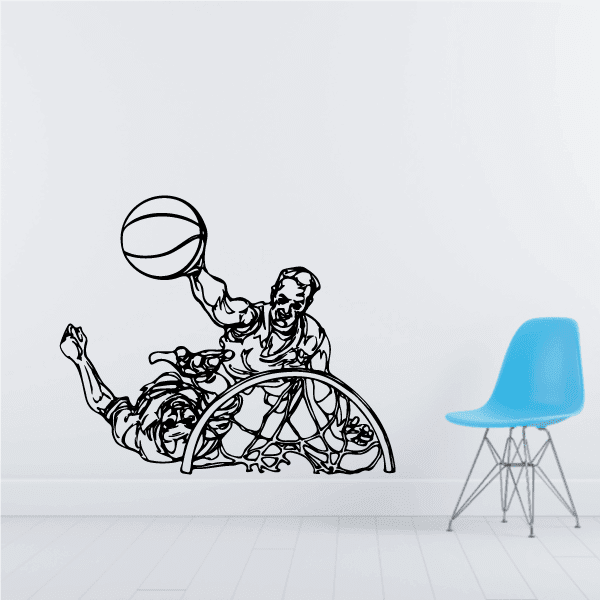 Image of Basketball Wall Decal - Vinyl Decal - Car Decal - CDS050