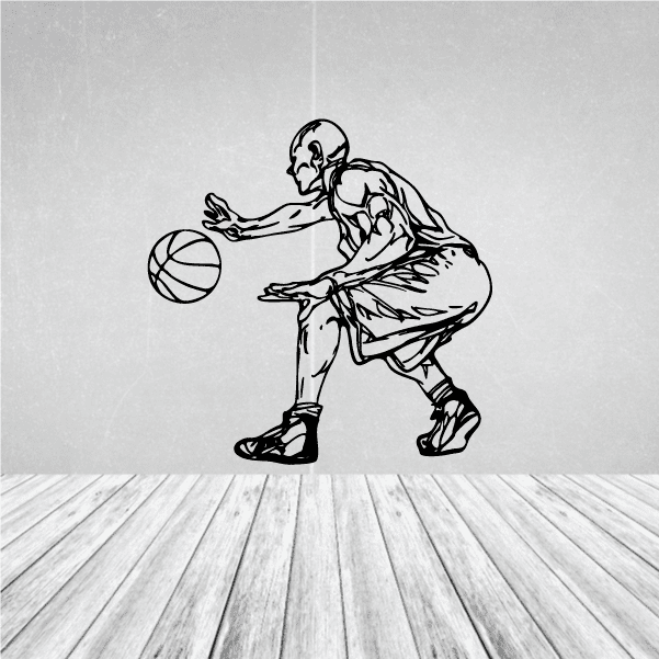 Image of Basketball Wall Decal - Vinyl Decal - Car Decal - CDS053