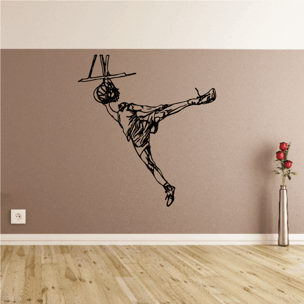 Image of Basketball Wall Decal - Vinyl Decal - Car Decal - CDS057