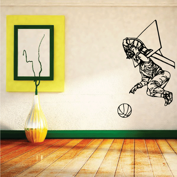 Image of Basketball Wall Decal - Vinyl Decal - Car Decal - CDS058