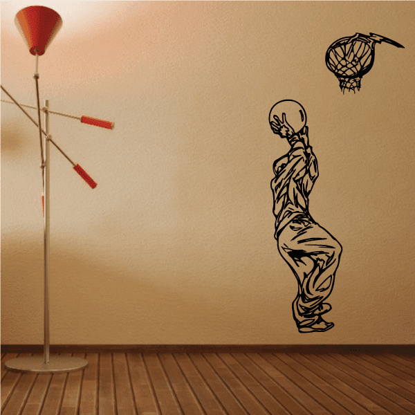 Image of Basketball Wall Decal - Vinyl Decal - Car Decal - CDS059